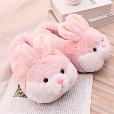 cute pink fluffy slippers.